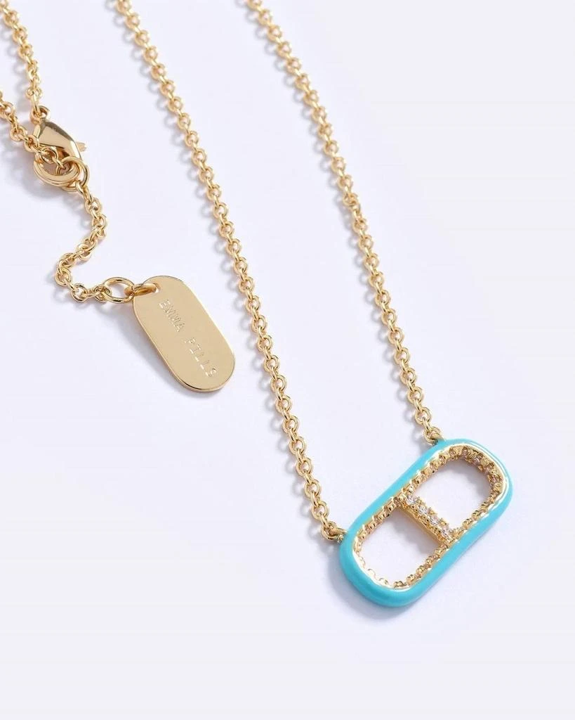 Emma Pills Women's Og Choker Necklace In Gold/blue 2