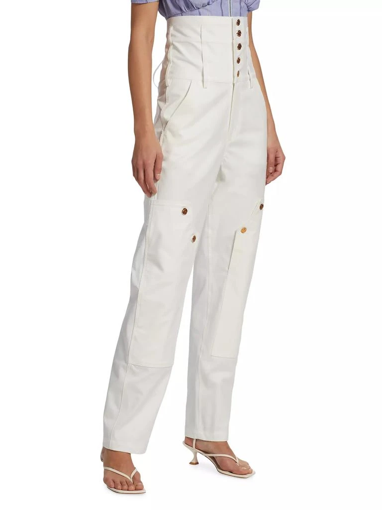 anOnlyChild Oraca High-Waisted Corset Denim Pants 4