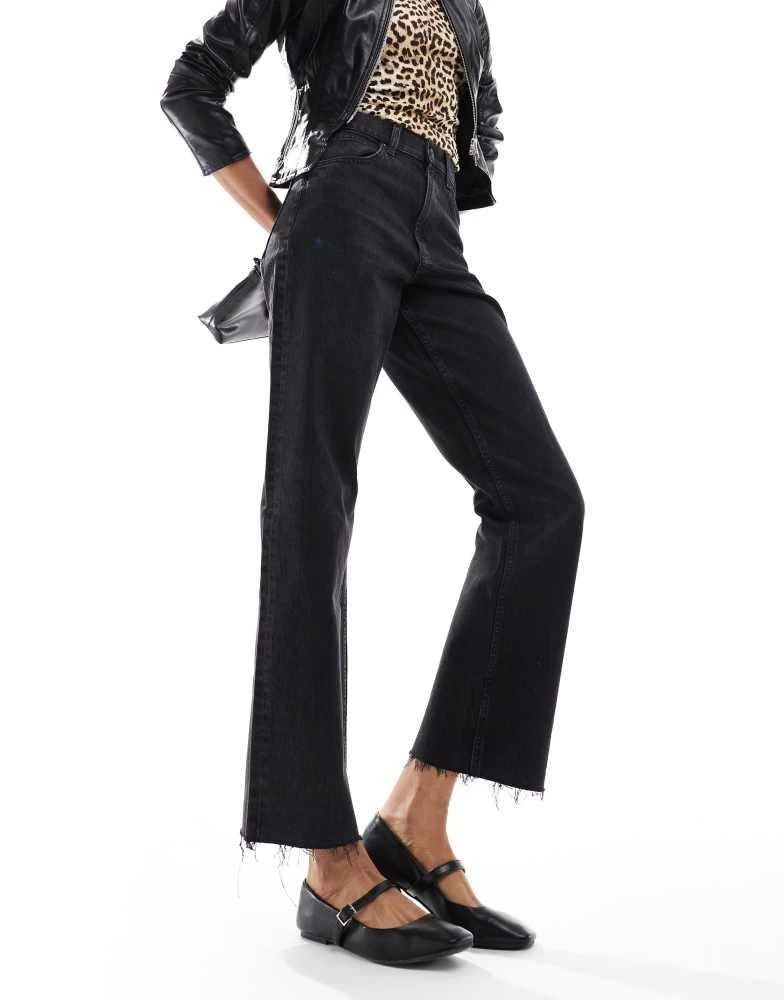 ASOS ASOS DESIGN Tall ankle grazer straight leg jean in black - BLACK 2