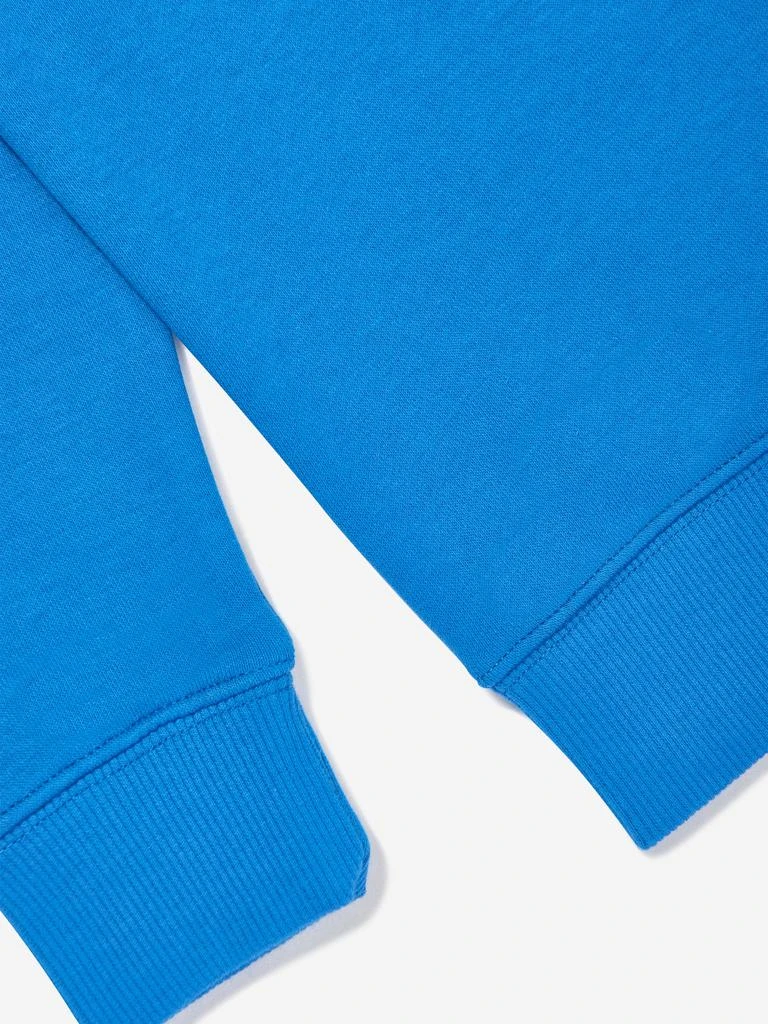 New Balance New Balance Boys Brush Back Stacked Logo Sweatshirt in Blue 4
