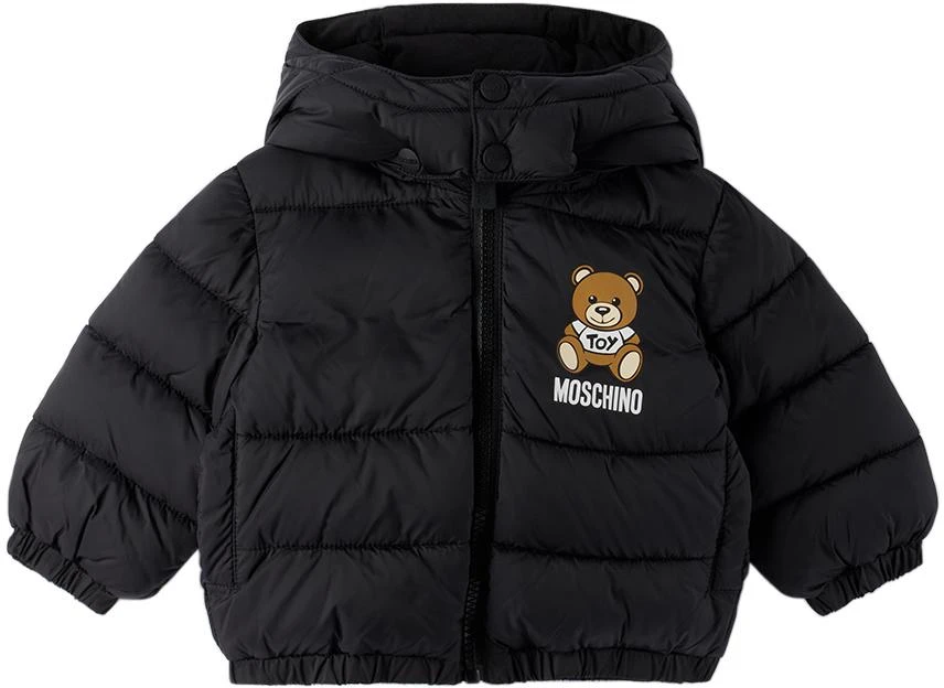 Moschino Off White Faux Fur Teddy Bear Jacket