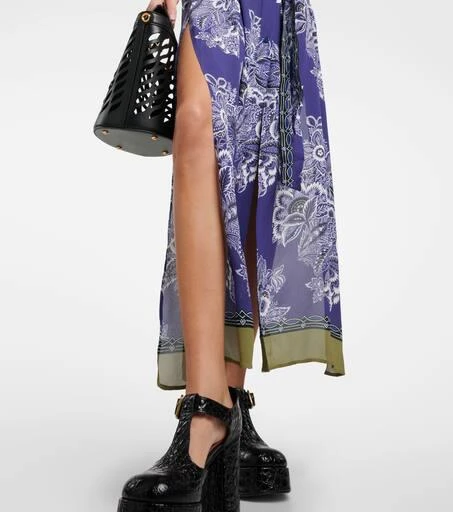 ETRO Printed shirt midi dress 6