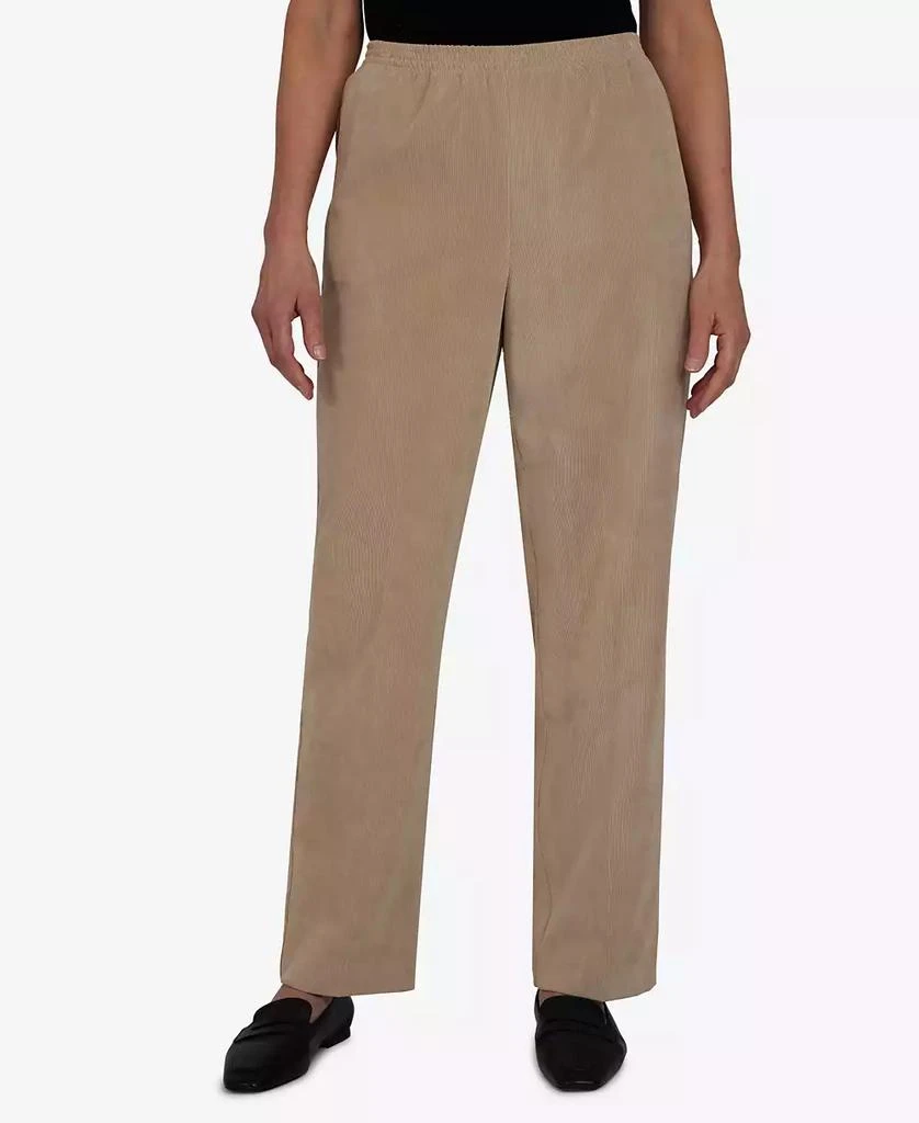 Alfred Dunner Petite Classics Pull-On Corduroy Straight Leg Pants, Petite & Petite Short 1