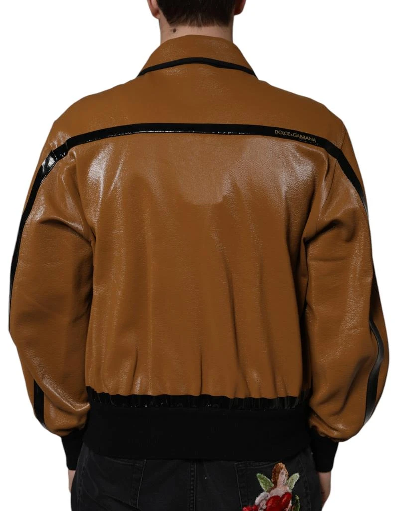 Dolce 
Gabbana Leather Full Zip Men Bomber Men
s Jacket 3