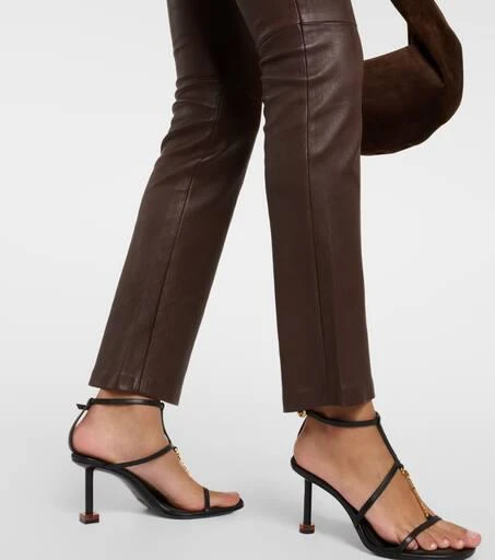 Stouls Leather bootcut pants 5
