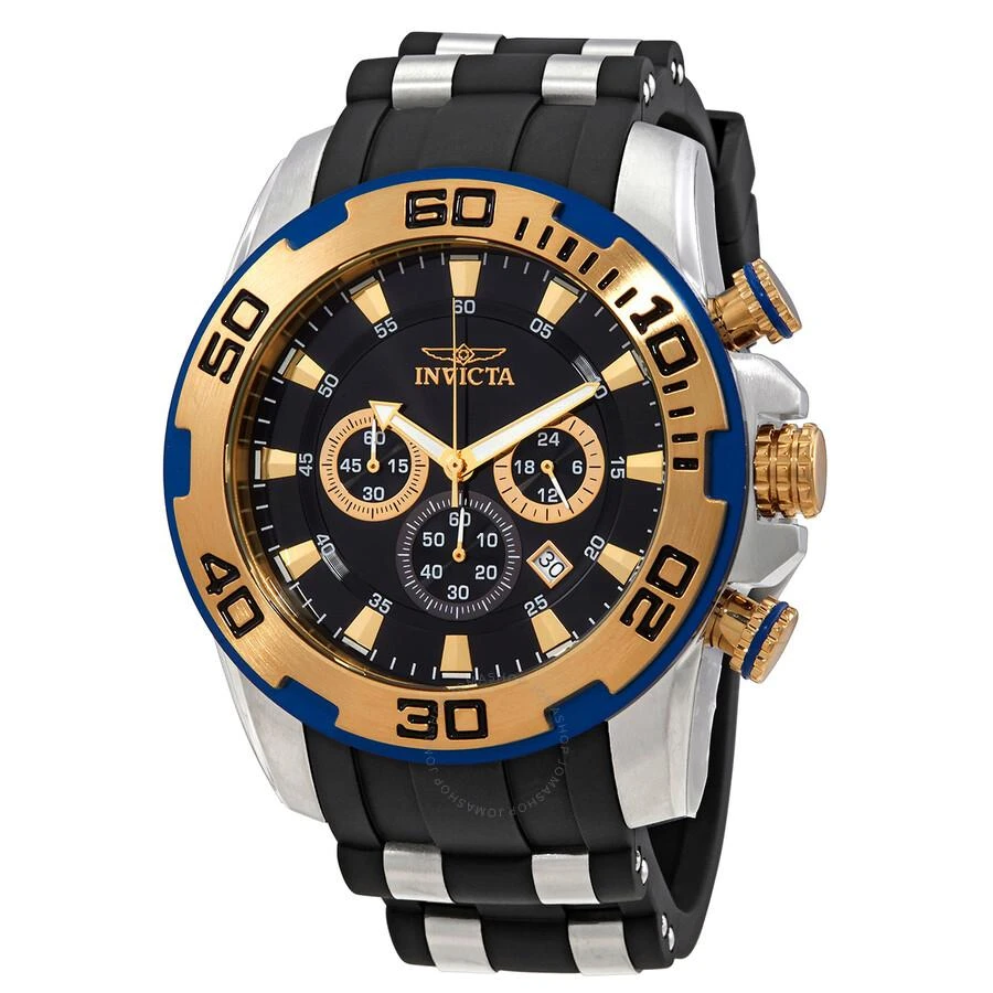 Invicta Pro Diver Chronograph Quartz Black Dial Men's Watch 30765 1
