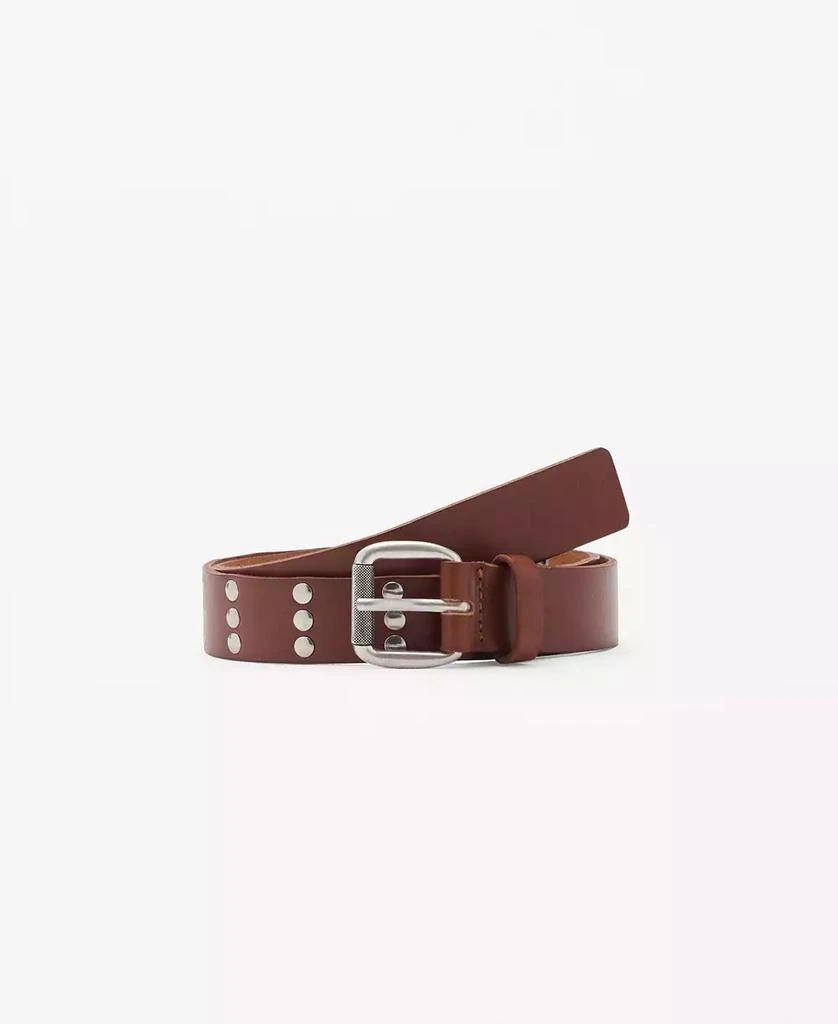 Mango Women's Stud Leather Belt 1
