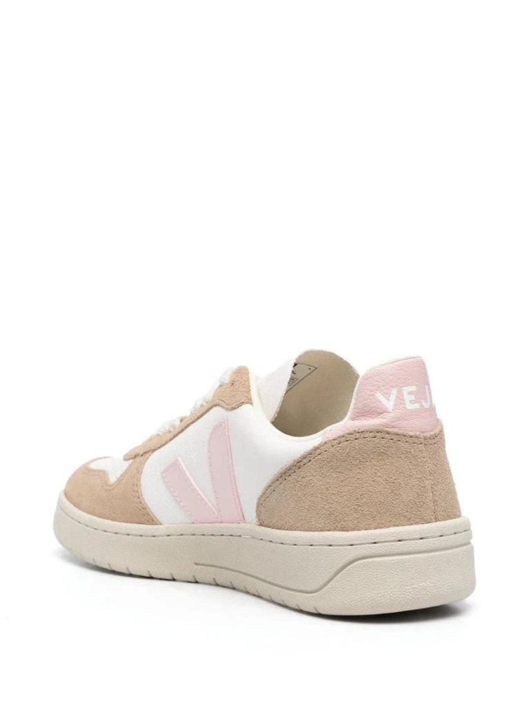 Veja SNEAKER V10 LEATHER WHITE TAUPE V PINK 3