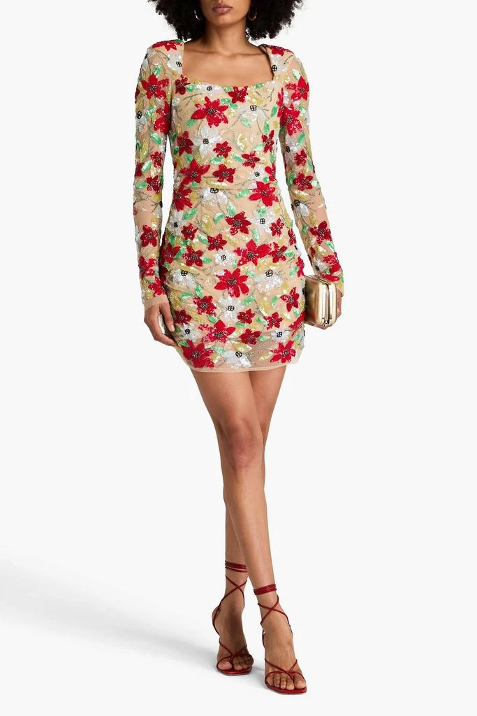 RACHEL GILBERT Thea embellished tulle min dress 2