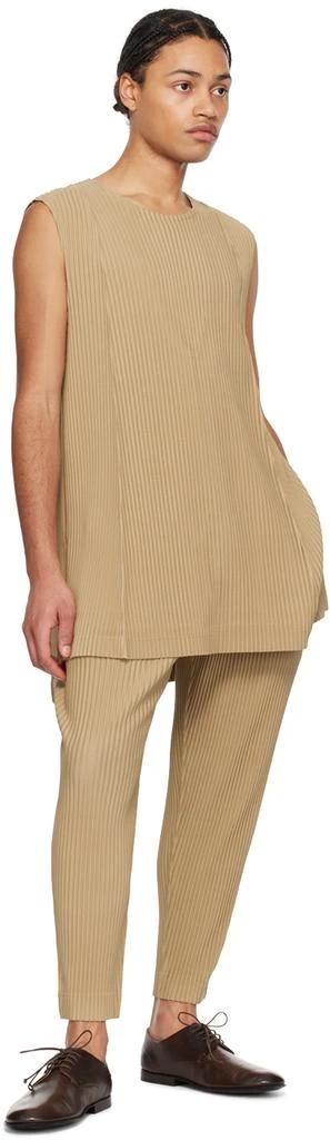 Homme Plissé Issey Miyake Beige Monthly Color February Tank Top 4