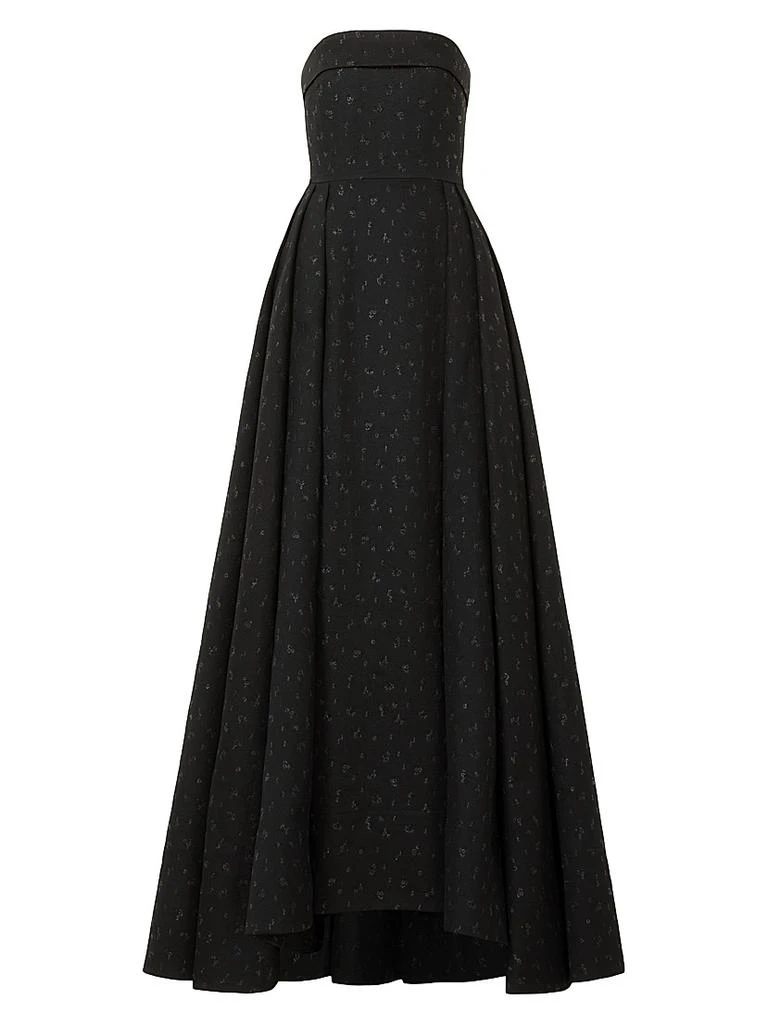 SAU LEE Jordan Jacquard Strapless Gown 1