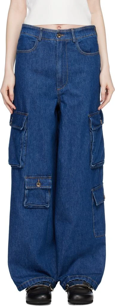 The Frankie Shop Blue Hailey Jeans 1