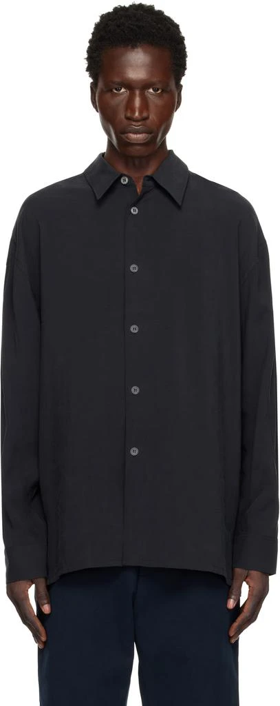 Studio Nicholson Navy Strike Shirt 1