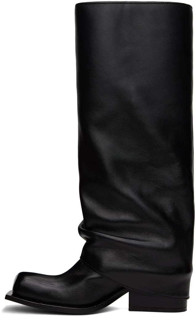 FIDAN NOVRUZOVA Black Havva Chunky Heel Trouser Boots 3