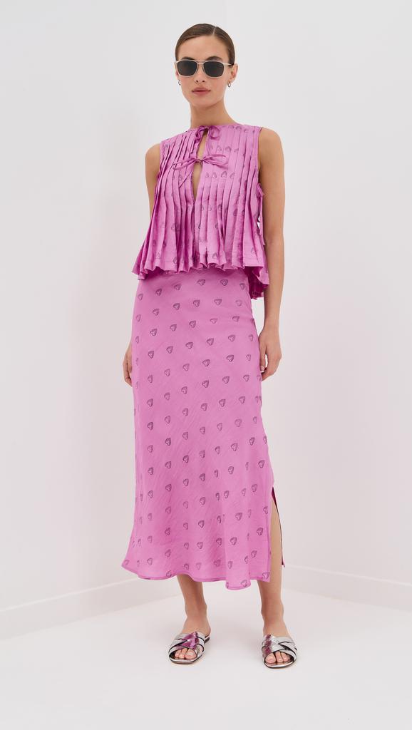 Alix of Bohemia Rhoe Fuchsia Heart Top