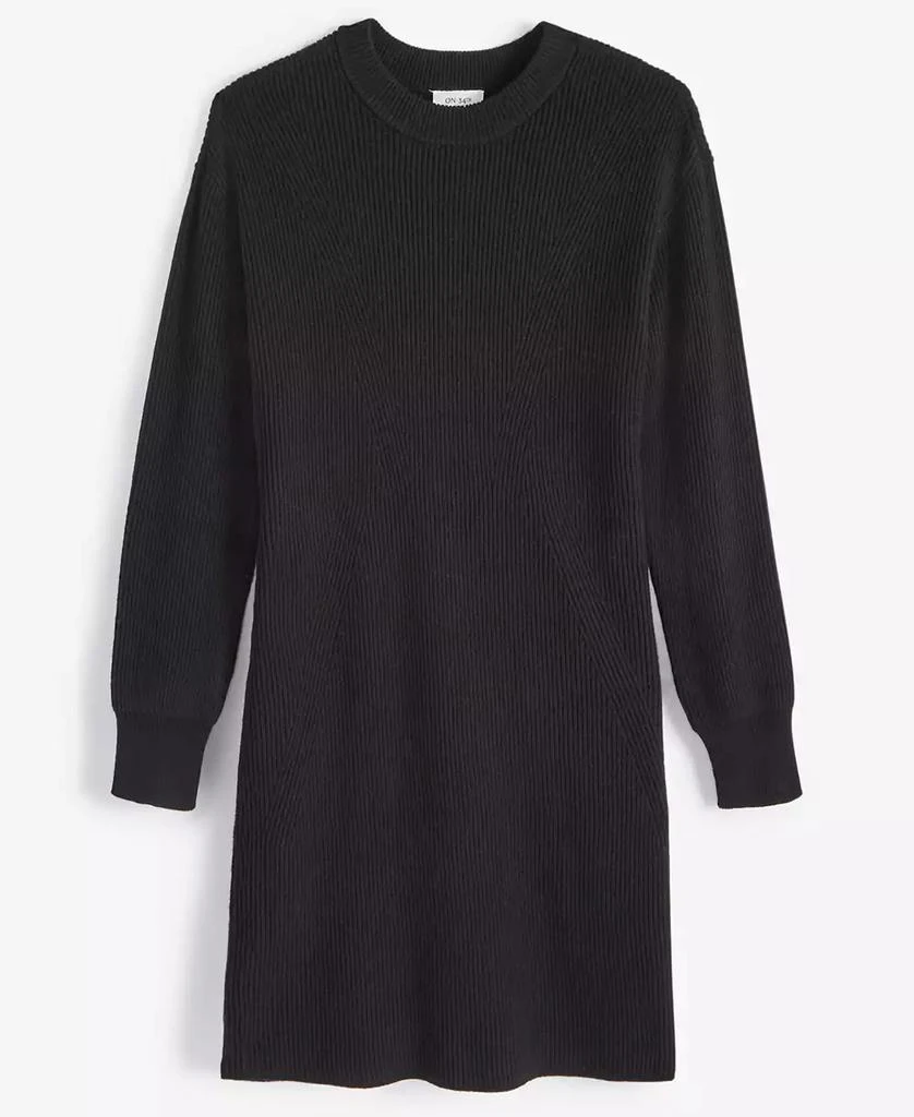 On 34th Women's Ribbed Crewneck Sweater Dress, Created for Macy's 5
