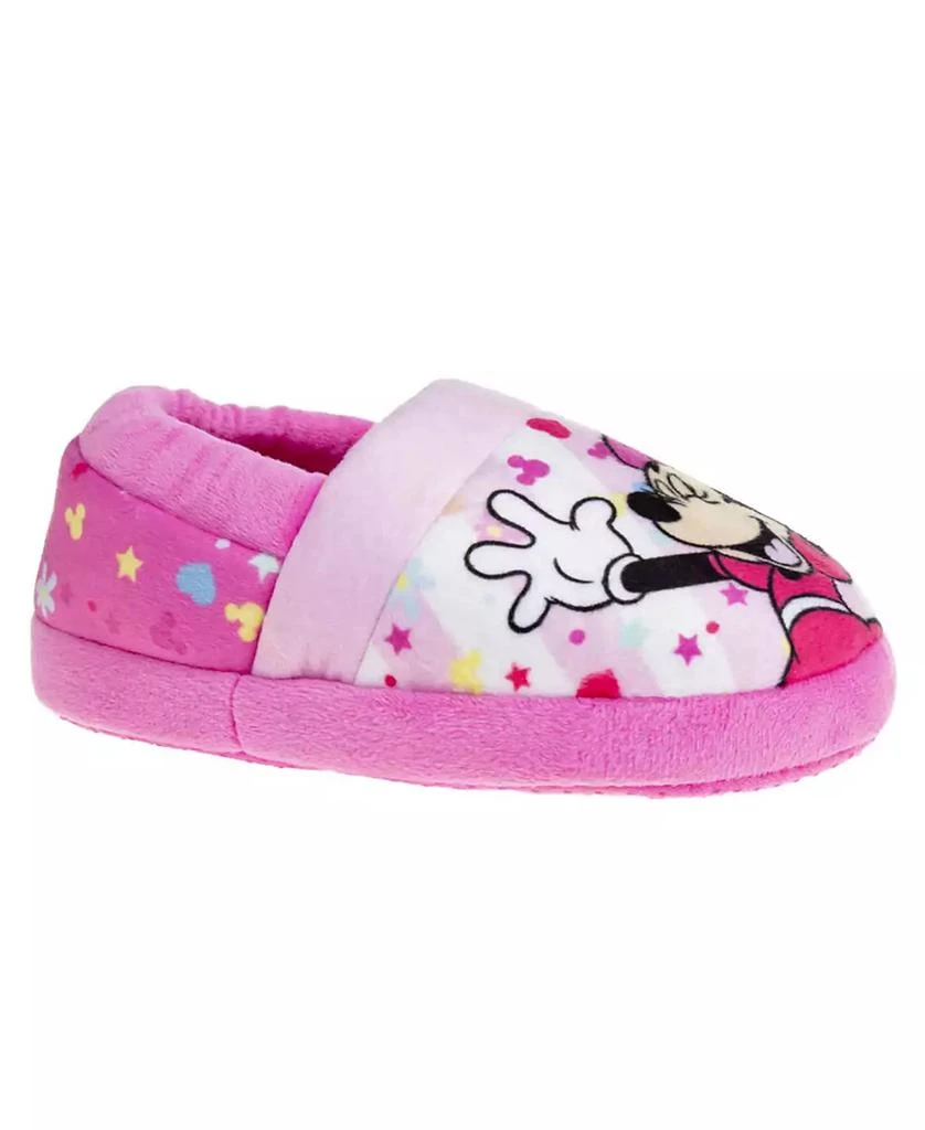 Disney Little Girls Minnie Mouse Happy Go Lucky Dual Sizes Slippers 1