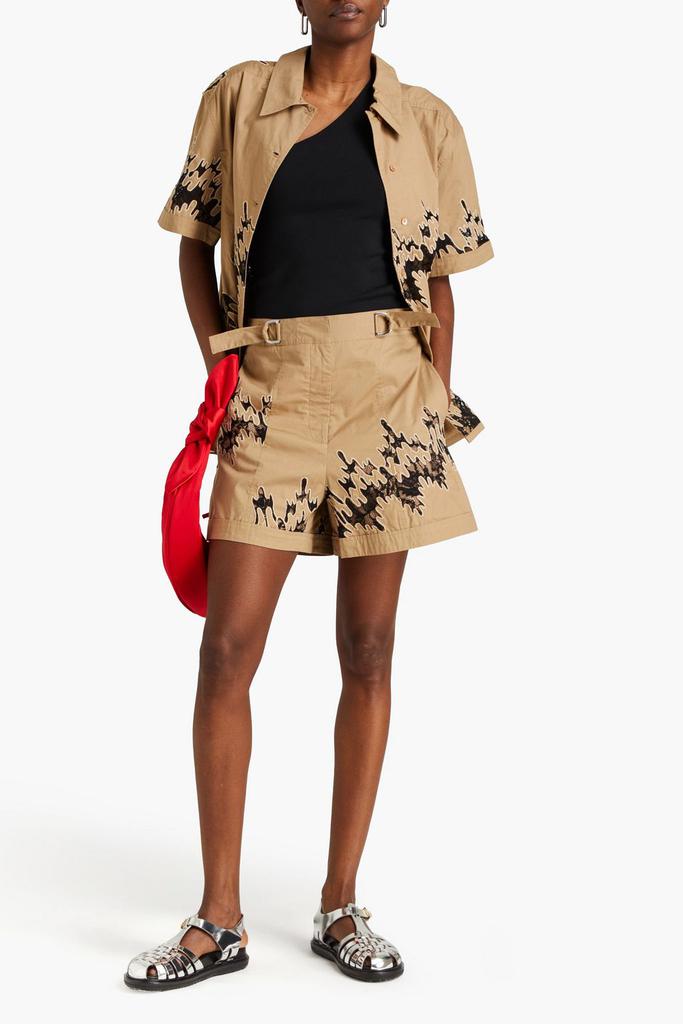 3.1 Phillip Lim Lace-trimmed cotton shorts