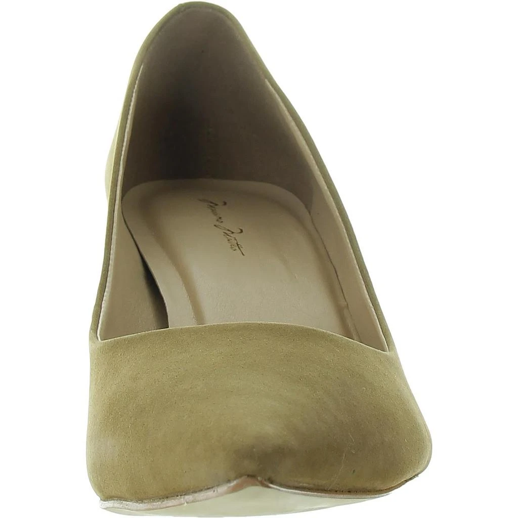 Massimo Matteo Womens Padded Insole Faux Suede Block Heels 3