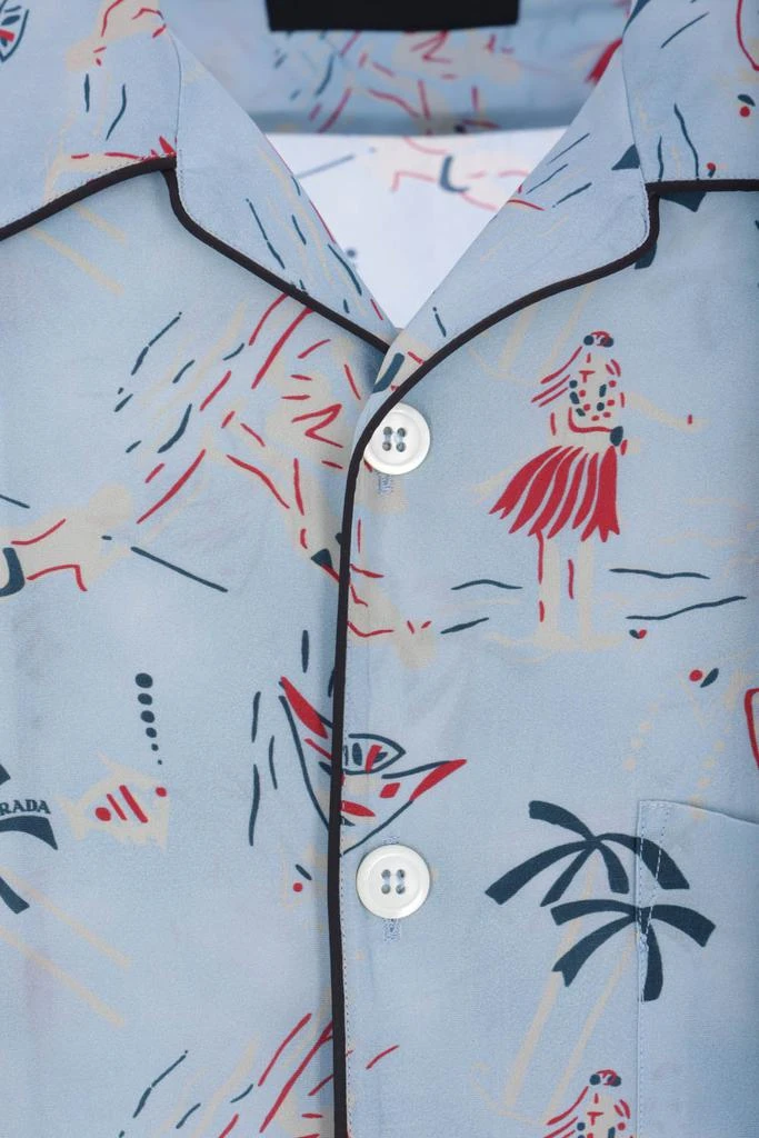 Prada Prada Pattern-Printed Short-Sleeved Shirt 4