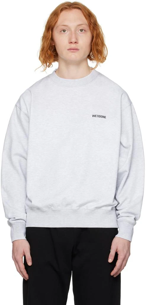 We11done Gray Crewneck Sweatshirt 1