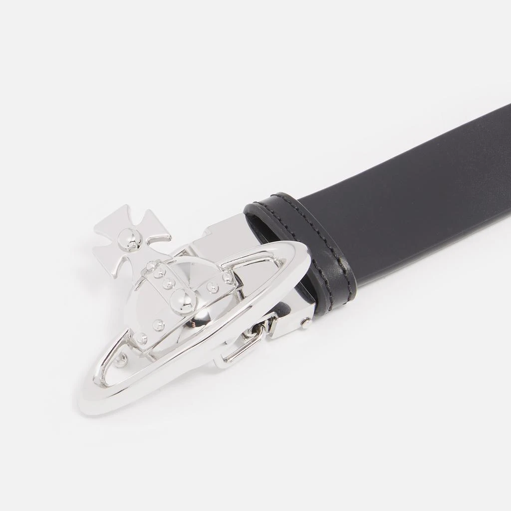 Vivienne Westwood Orb Buckle Palladio Leather Belt 2