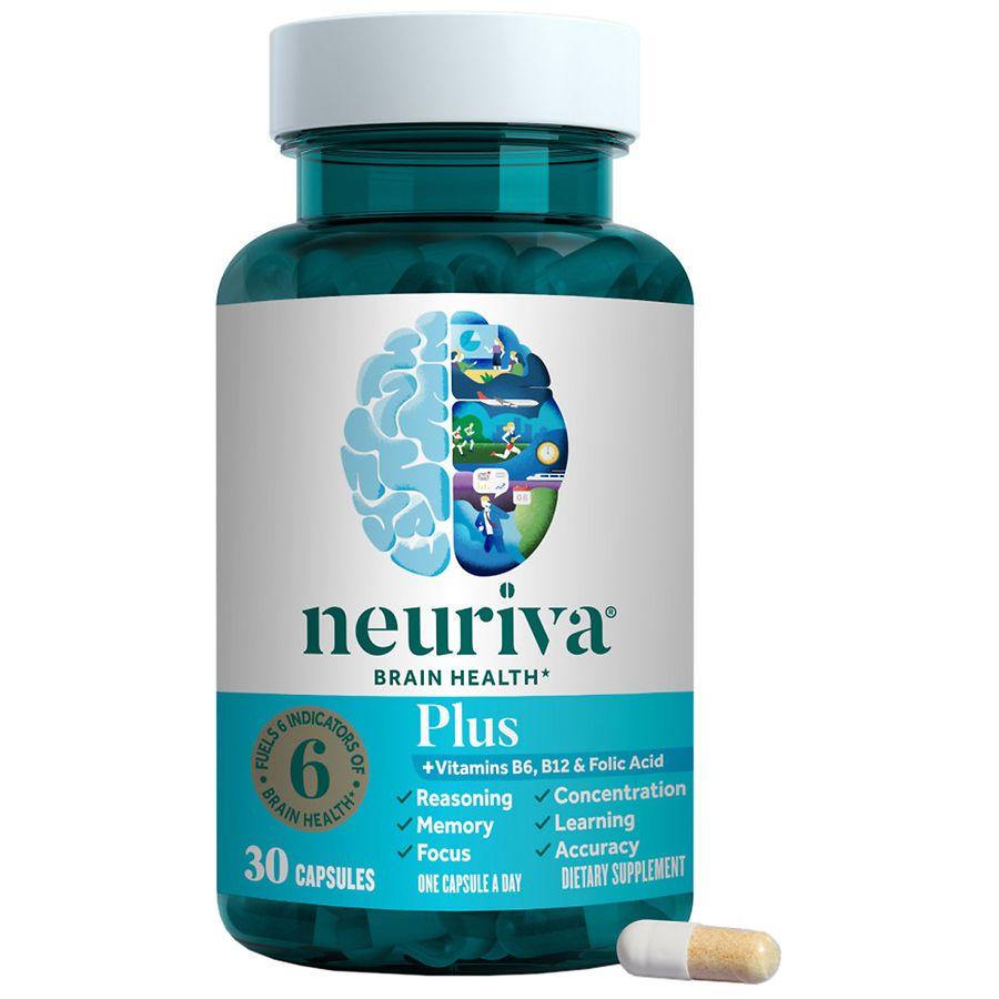 Neuriva Brain Health Supplement, Vitamins B12 & B6, Support for Memory and Focus