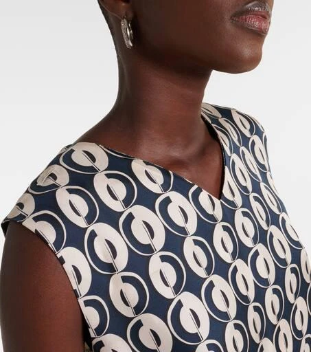 Max Mara Timetop printed silk top 4