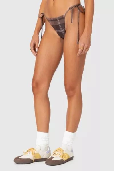 Edikted Edikted Wilhelmina Plaid String Bikini Bottom 5