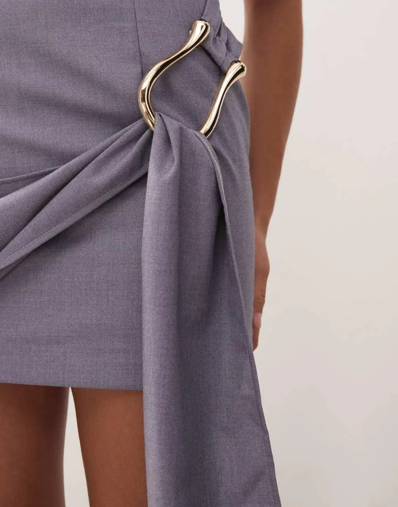 Lioness Martini structured high neck drape waist metal hardware detail mini dress in slate On Sale Now with Up to 31% Off | Discover Exclusive Deals & Savings at BeyondStyle Lioness Martini structured high neck drape waist metal hardware detail mini dress in slate On Sale Now with Up to 31% Off | Discover Exclusive Deals & Savings at BeyondStyle