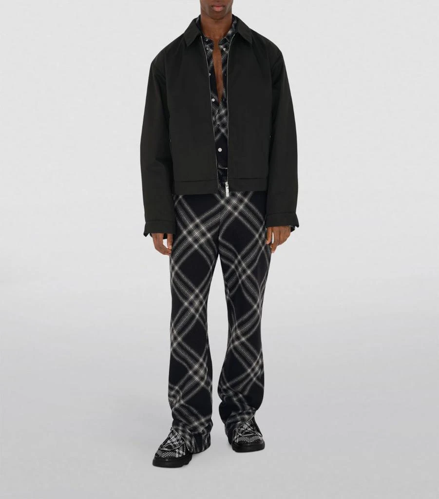 Burberry Check-Lined Harrington Jacket 2