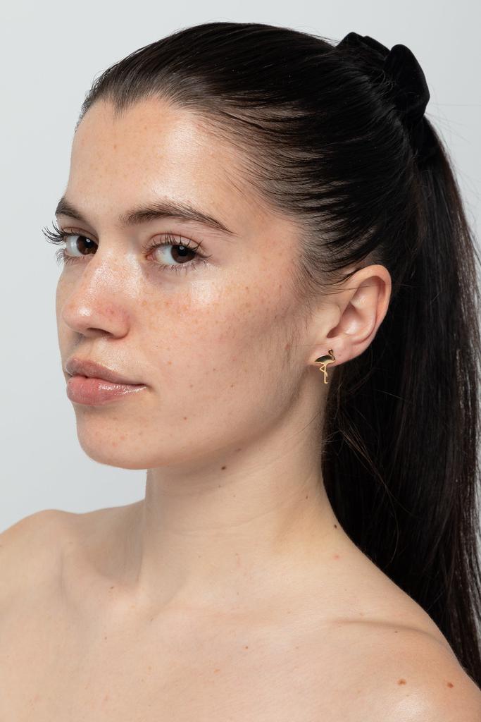Los Angeles Apparel JWL339 - Flamingo Earrings