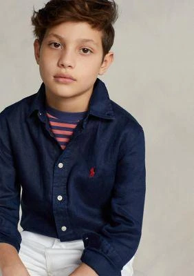Ralph Lauren Lauren Childrenswear Boys 8 20 Linen Shirt 1