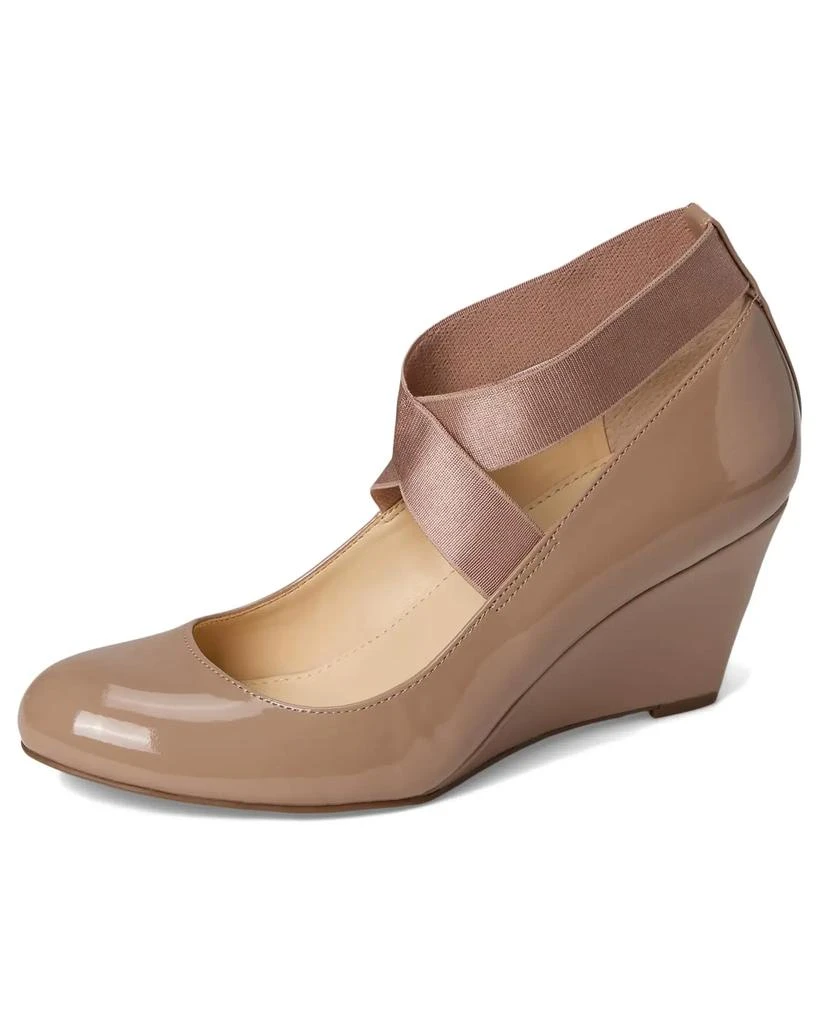 Jessica Simpson Saedra Dress Wedge High Women's Heels Chai Latte Patent : 7.5 M