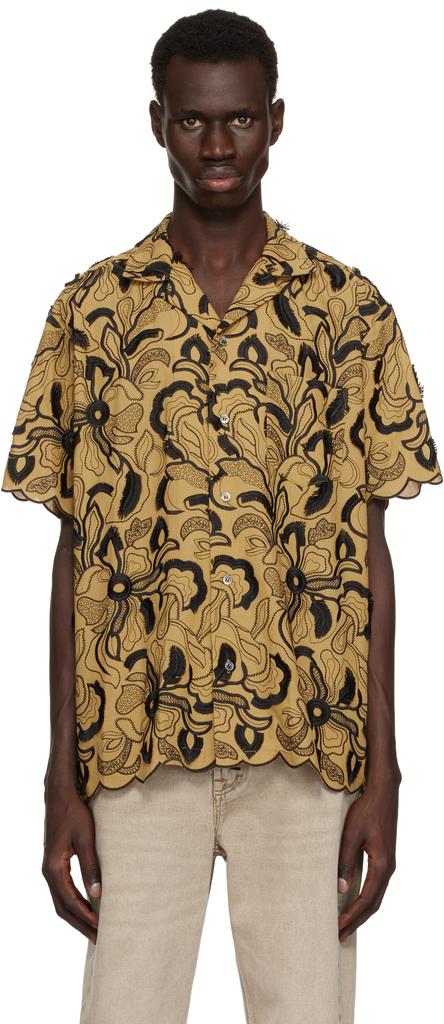 Toga Virilis Beige Embroidery Shirt
