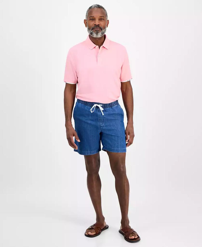 Club Room Men's Drawstring Chambray Shorts, Exclusively at Macy's