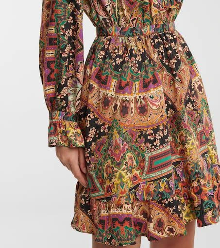 ETRO Paisley wool and silk minidress 5