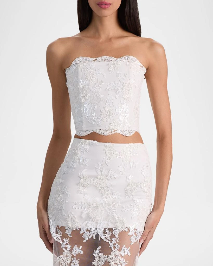 Alice + Olivia Ceresi Embellished Lace Top 4