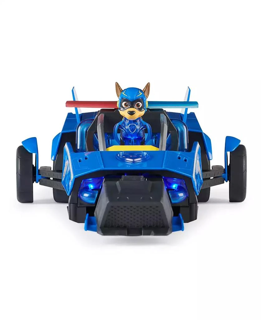Paw Patrol The Mighty Movie, Chase's Mighty Converting Cruiser with Mighty Pups Action Figure, Lights and Sounds 6
