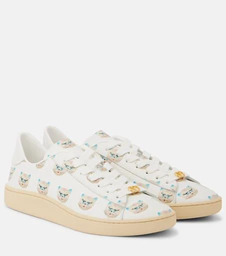 Valentino Royco VLogo printed leather sneakers 1