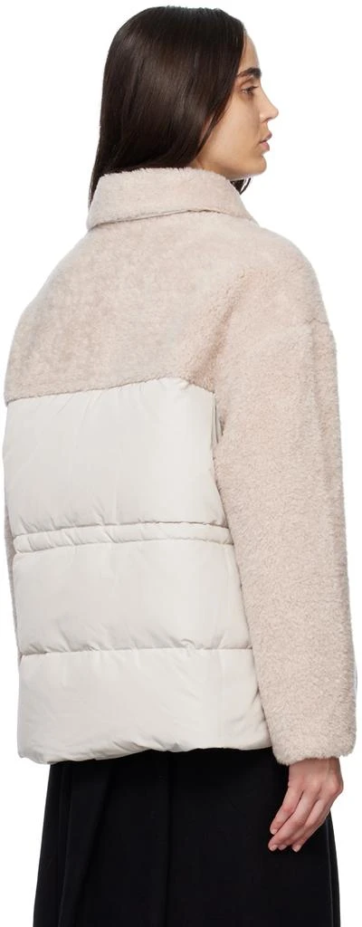 Yves Salomon Beige & Pink Paneled Jacket 3