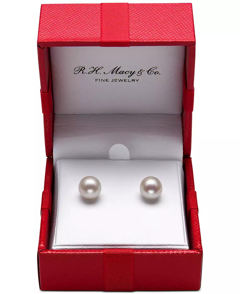 Belle de Mer Cultured Freshwater Pearl Stud Earrings (7mm) in 14k Gold