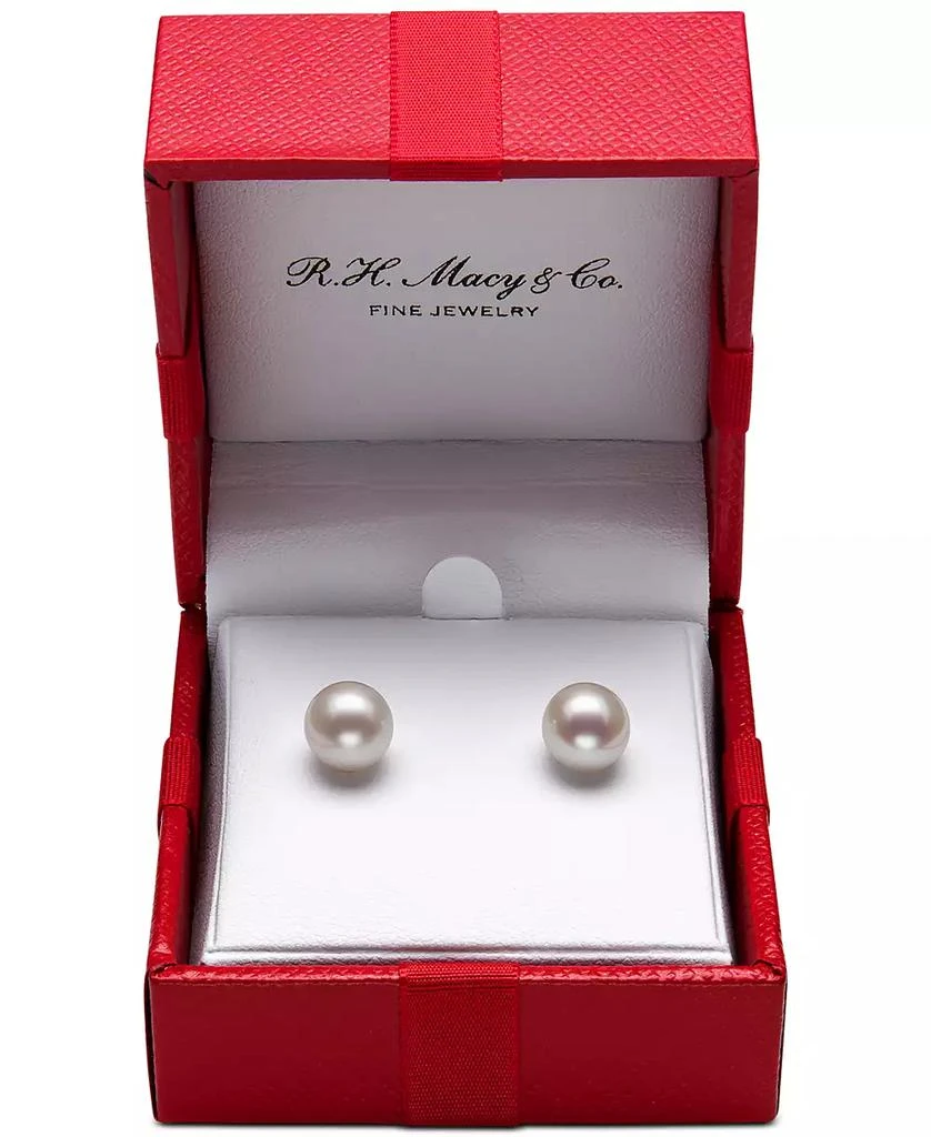 Belle de Mer Cultured Freshwater Pearl Stud Earrings (7mm) in 14k Gold 2