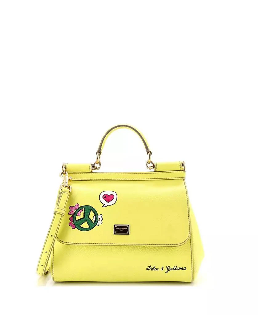 Pre-Owned Dolce
Gabbana Medium Miss Sicily Bag Printed Leather