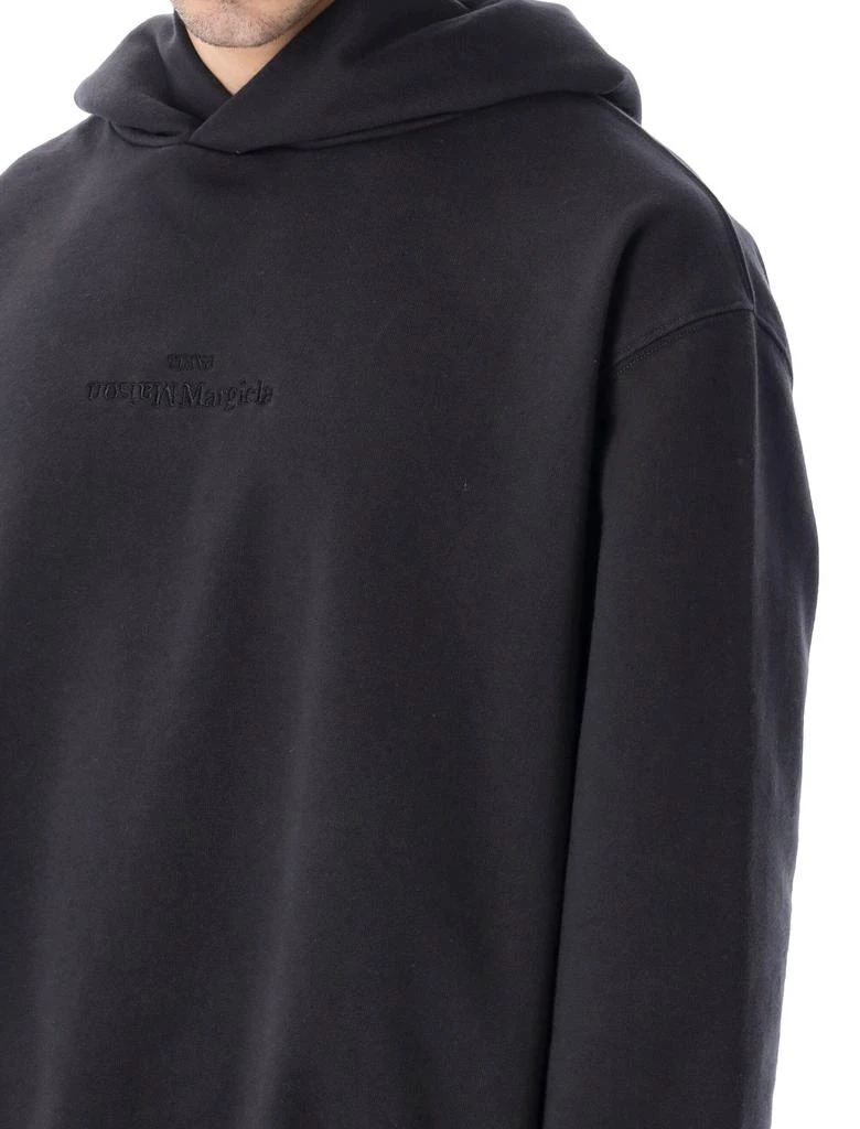 Maison Margiela Maison Margiela Logo Detailed Long-Sleeved Hoodie 4