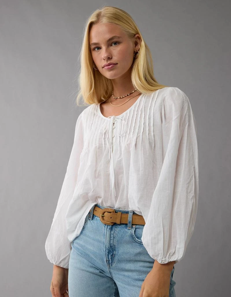 AE AE Long-Sleeve Breezy Boho Blouse 2