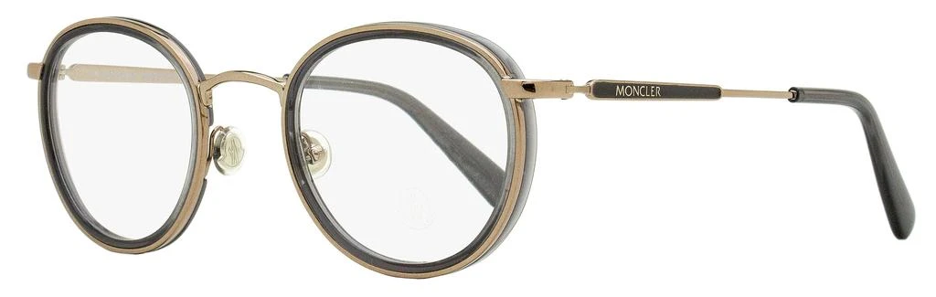 Moncler Unisex Oval Eyeglasses ML5153 001 Bronze/Gray 49mm 1