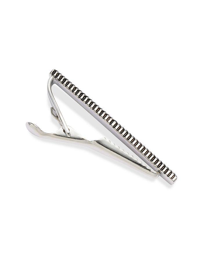 LINK UP Black Obsidian Framed Short Tie Bar