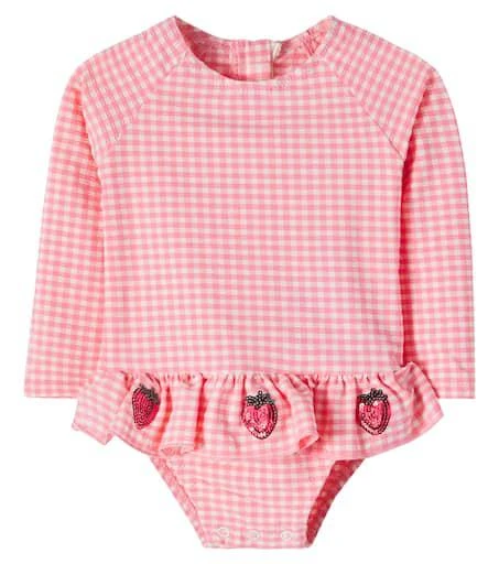 Konges Sløjd Baby Etta seersucker rashguard swimsuit