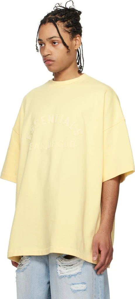 Fear of God ESSENTIALS Yellow Crewneck T-Shirt 4